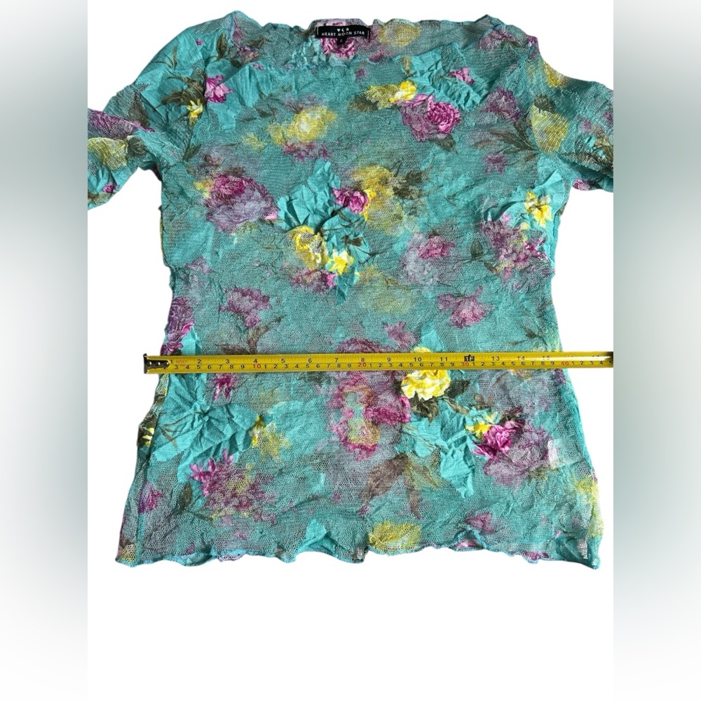 Heart Moon Star Mesh Top in Pink and Blue - Picture 8 of 10